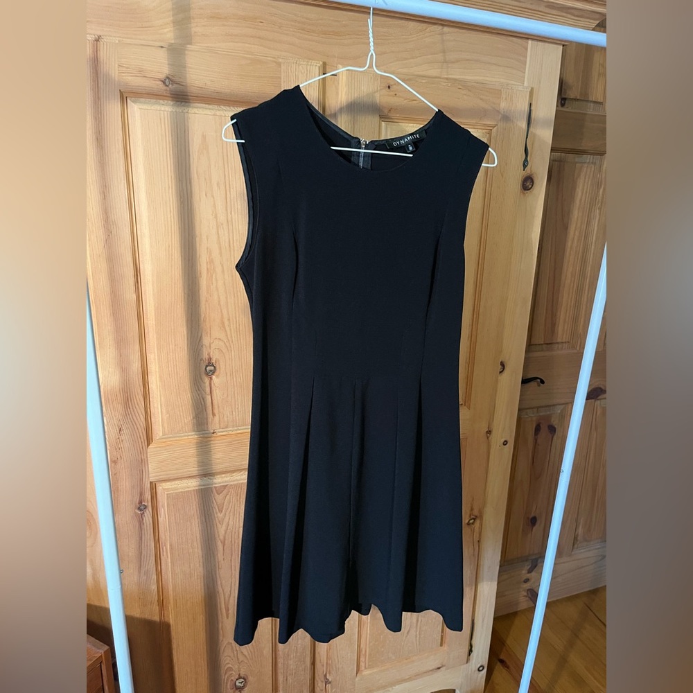 Dynamite Classic Black Midi Dress, women’s medium